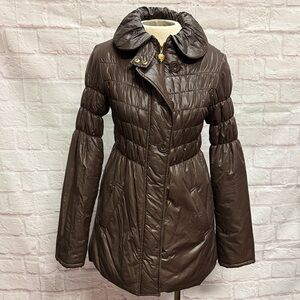 Women's Brown Quilted Jacket